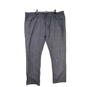 Vtg Old Skool Jeans Mens 40x30 Gray Denim Hip Hop Y2K Streetwear Pants Hip Hop